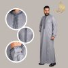 Men's Jalamia with embroidery zip