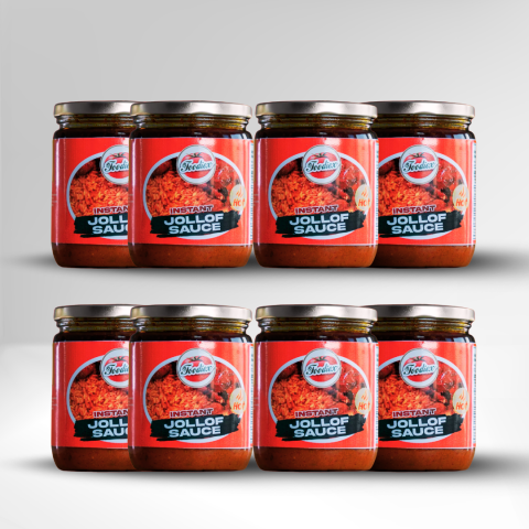 Store List Instant Jollof Sauce 500ML – Spicy (8-Pack)